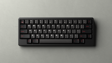 Load image into Gallery viewer, render of GMK CYL Evil Dolch on a black keyboard