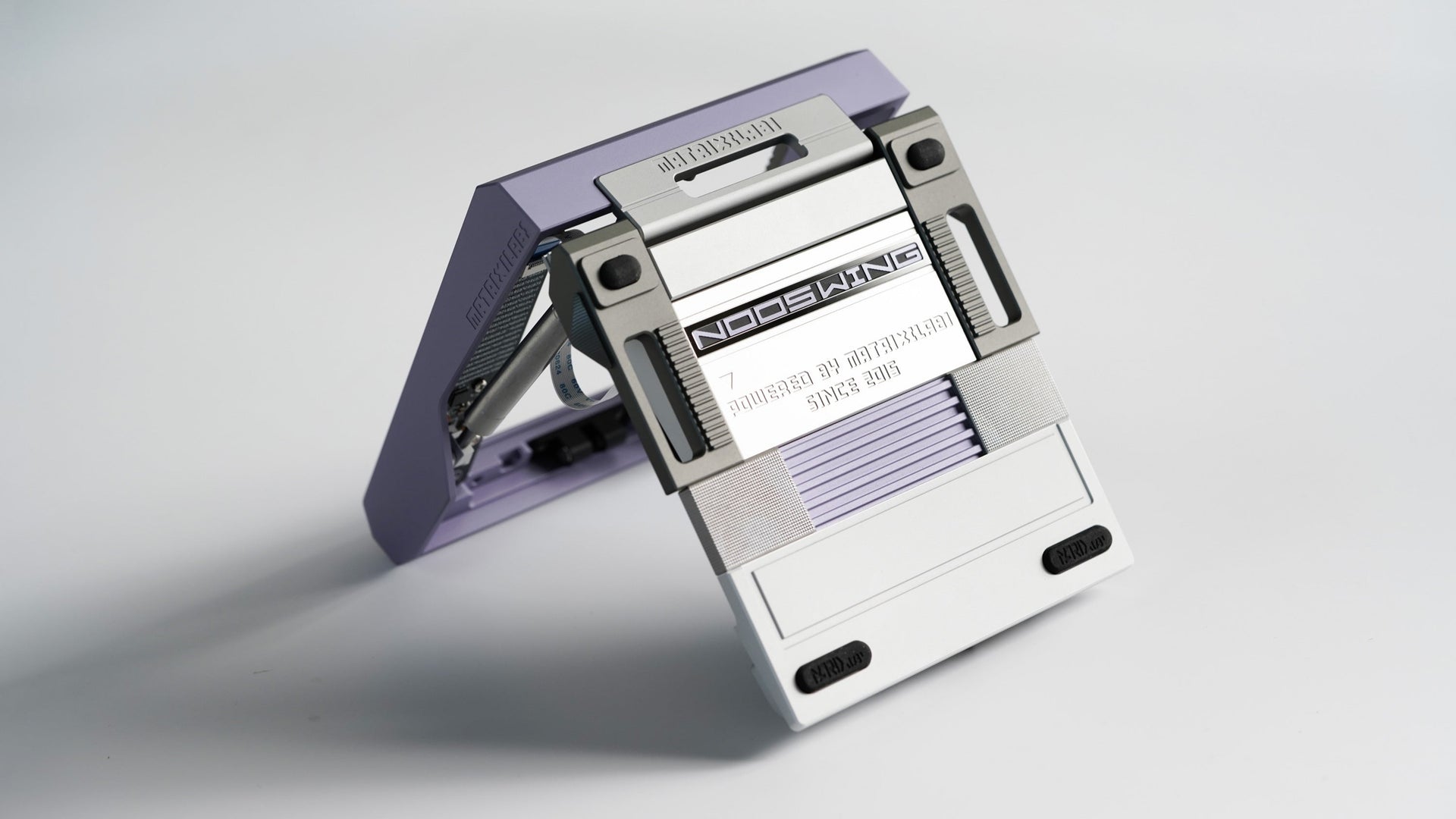 Matrix NOOS WING in purple opened and standing up
