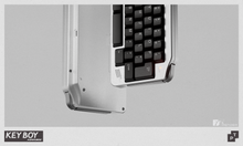 Load image into Gallery viewer, Render of Key Boy Advance keyboard in Ano Alu Silver