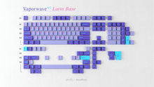 Load image into Gallery viewer, render of GMK CYL Vaporwave base kit