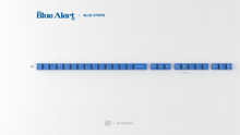 Load image into Gallery viewer, render of GMK CYL Blue Alert Blue Stripe kit