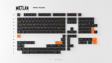 Load image into Gallery viewer, render of GMK Mictlan Rebirth CYL Papel Picado Kit