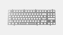 Load image into Gallery viewer, Render of frosted polycarbonate keyboard plate with fixed switch layout