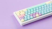 Load image into Gallery viewer, Cherry Flowershop on a white keyboard back view right side