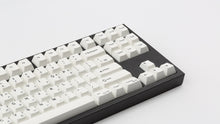 Load image into Gallery viewer, GMK CYL Hangul BoW on a black NK87 angled zoomed in on right