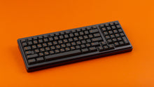 Load image into Gallery viewer, GMK CYL Carbon R3 on a black keyboard angled