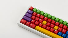 Load image into Gallery viewer, GMK CYL Handarbeit on a white keyboard zoomed in on left