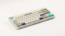 Load image into Gallery viewer, GMK CYL Hyperbeige on a CLASSIC-GLO keyboard angled
