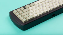 Load image into Gallery viewer, GMK CYL Hyperbeige on a CAT 65 keyboard back view close up on right side