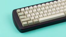 Load image into Gallery viewer, GMK CYL Hyperbeige on a CAT 65 keyboard close up on left side