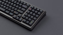 Load image into Gallery viewer, Monokai Material V2 on a black keyboard close up right side
