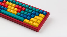 Load image into Gallery viewer, GMK CYL Panels on a red keyboard zoomed in on right