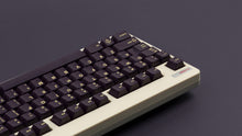 Load image into Gallery viewer, GMK CYL Phantom R2 on a beige Classic TKL keyboard back view left side