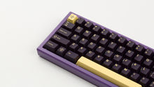 Load image into Gallery viewer, GMK CYL Phantom R2 on a purple keyboard close up on left side