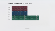 Load image into Gallery viewer, render of GMK CYL WoB Addon dark rgb kit