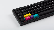 Load image into Gallery viewer, GMK CYL WoB Addon on black keyboard zoomed in on left