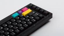 Load image into Gallery viewer, GMK CYL WoB Addon on black keyboard back view left side