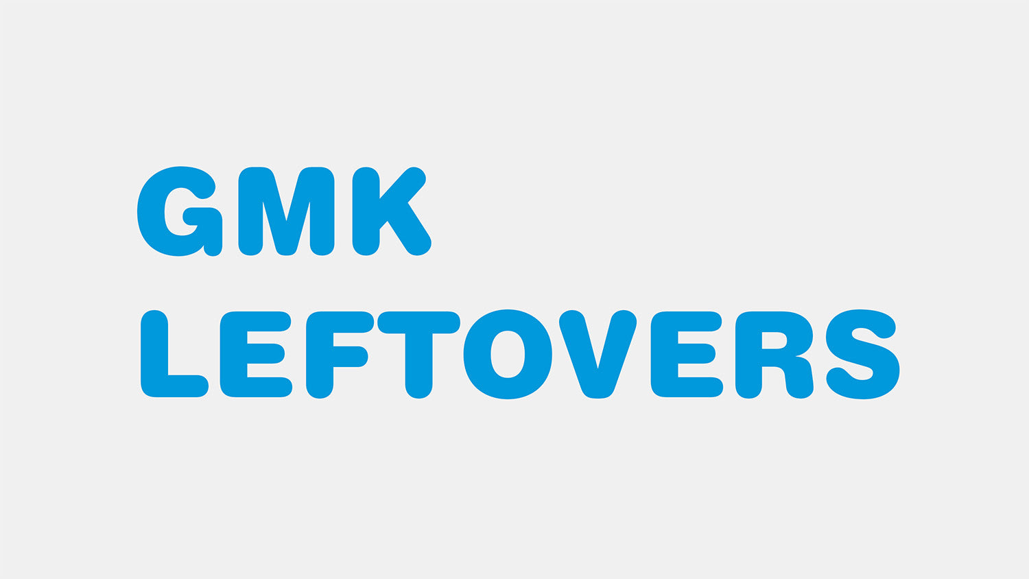 GMK Leftover Sale