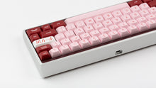 Load image into Gallery viewer, GMK MTNU Darling on a silver Keycult Zero close up back view of right side