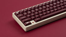 Load image into Gallery viewer, GMK MTNU Rascals on a cream keyboard close up on left side