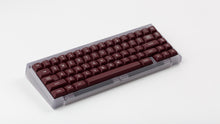 Load image into Gallery viewer, GMK MTNU Rascals on a transparent keyboard.