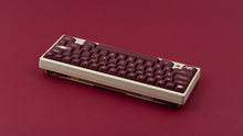 Load image into Gallery viewer, GMK MTNU Rascals on a cream keyboard back view