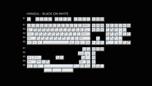 Load image into Gallery viewer, render of hangul black on white base kit