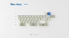 Load image into Gallery viewer, render of GMK CYL Blue Alert Hangul Kit