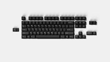 Load image into Gallery viewer, Render of black hotswap PCB with full-size keycap layout including alternate bottom row and ISO options