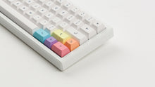 Load image into Gallery viewer, KAT Milkshake Light Base Kit on a white keyboard zoomed in on right