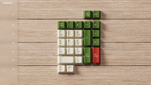 Load image into Gallery viewer, Render of DCS Cream Cheese R3 Numpad Kit - cream numpad keycaps with red accent keys