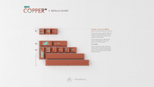Load image into Gallery viewer, render of GMK CYL Copper R2 metallic accent kit