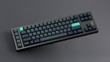 Load image into Gallery viewer, Key Kobo Abyss on a dark grey hammered texture keyboard angled