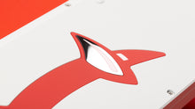 Load image into Gallery viewer, Keycult No. 1 / 1800 Darling White Edition close up showing off metallic horn
