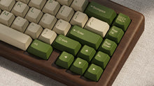 Load image into Gallery viewer, Render of DCS Cream Cheese R3 keycaps close-up of arrow keys and navigation cluster