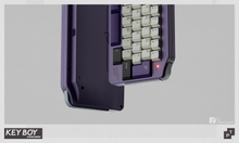 Load image into Gallery viewer, Render of Key Boy Advance keyboard in Coated Alu Tanzanite Purple
