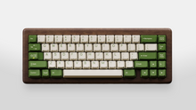Load image into Gallery viewer, hidden Render of DCS Cream Cheese R3 keycaps on beige keyboard, warm lighting wide shot