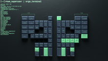 Load image into Gallery viewer, render of KAM Superuser ergo terminal kit