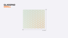 Load image into Gallery viewer, NovelKeys Glasspad Small dimension diagram, 350 x 300mm