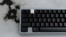 Load image into Gallery viewer, Render of a white GMK 2Pack heart-2 keycap on a black keyboard