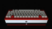 Load image into Gallery viewer, Render of red GMK 2Pack heart-2 keycaps on a red 60 percent keyboard