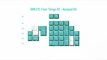 Load image into Gallery viewer, render of GMK CYL Finer Things R2 Numpad + ISO kit