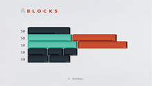 Load image into Gallery viewer,  render of GMK Metropolis R2 blocks spacebar kit