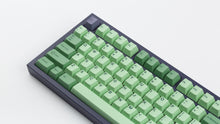 Load image into Gallery viewer, GMK CYL Zooted on a purple NK87 zoomed in on left