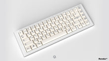 Load image into Gallery viewer, none GMK CYL Honor light base on a white keyboard angled