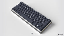 Load image into Gallery viewer, none GMK CYL Honor dark base on a silver keyboard angled