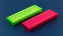 Load image into Gallery viewer, bottom view of both green and pink cases