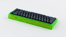 Load image into Gallery viewer, green case featuring awaken keycaps backl view