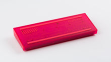 Load image into Gallery viewer, pink case featuring awaken keycaps bottom view