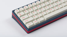 Load image into Gallery viewer, Cherry Ember on a blue and red keyboard zoomed in left